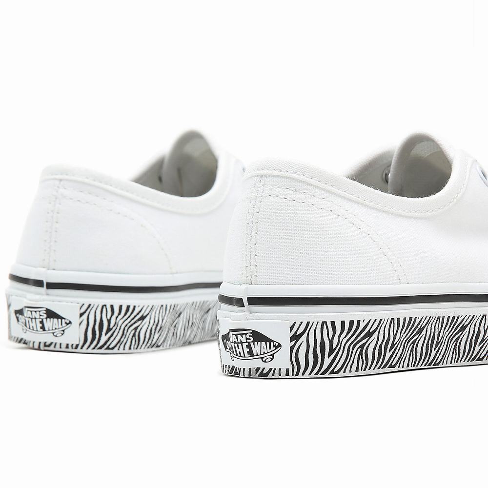 Kids' Vans Animal Sidewall Authentic (4-8 years) Sneakers White | USA10245