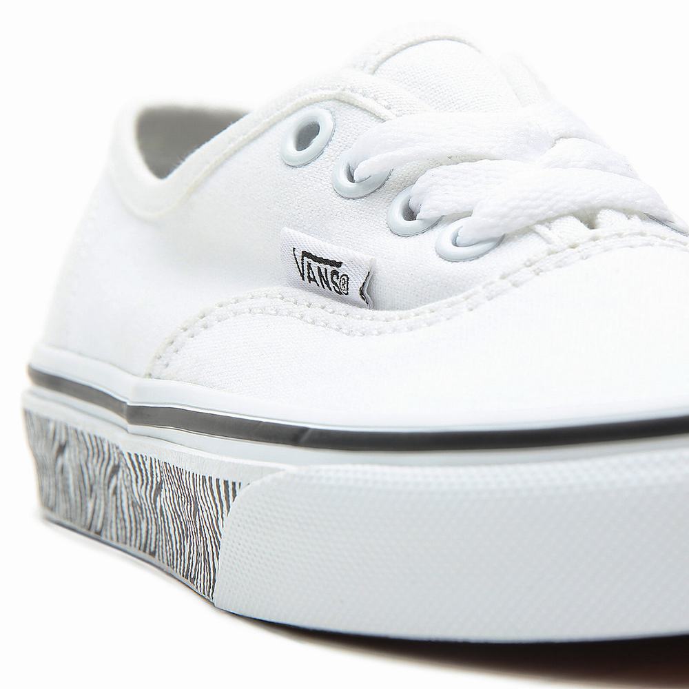 Kids' Vans Animal Sidewall Authentic (4-8 years) Sneakers White | USA10245