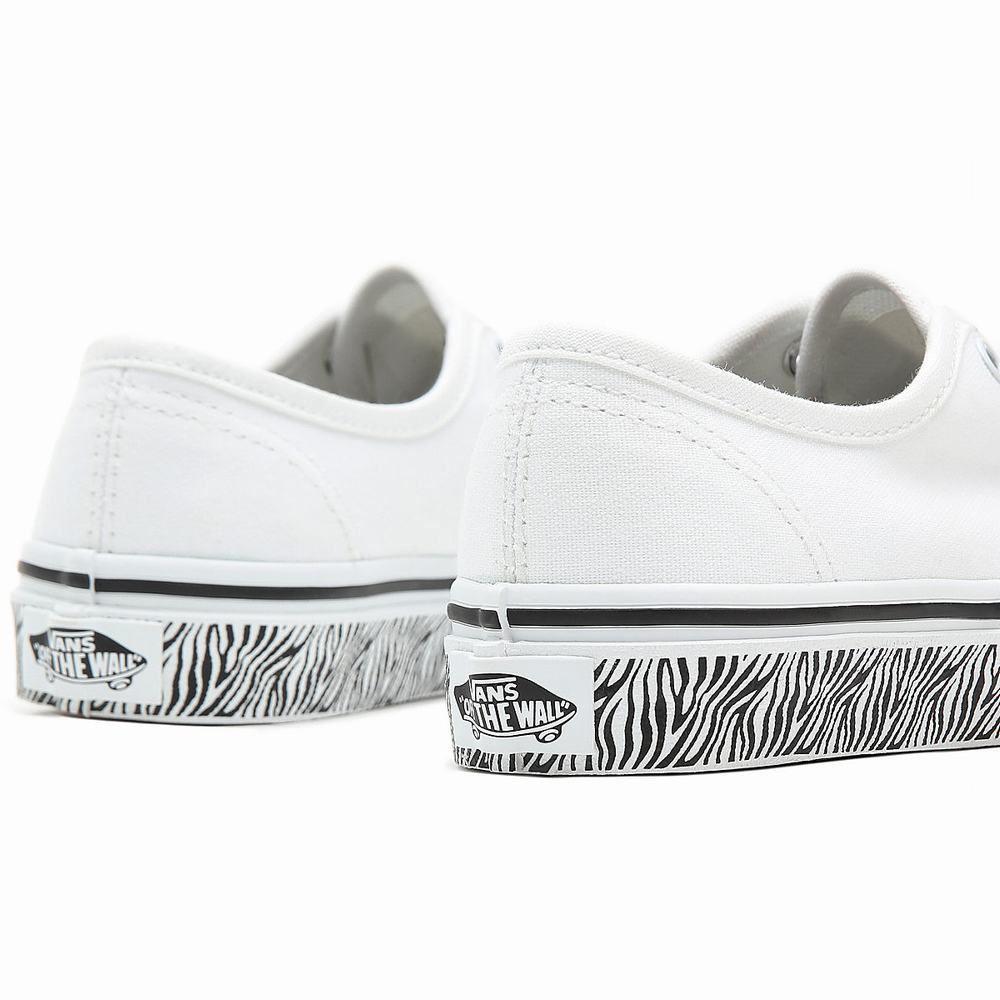 Kids' Vans Animal Sidewall Authentic (8-14 years) Sneakers White | USA67839