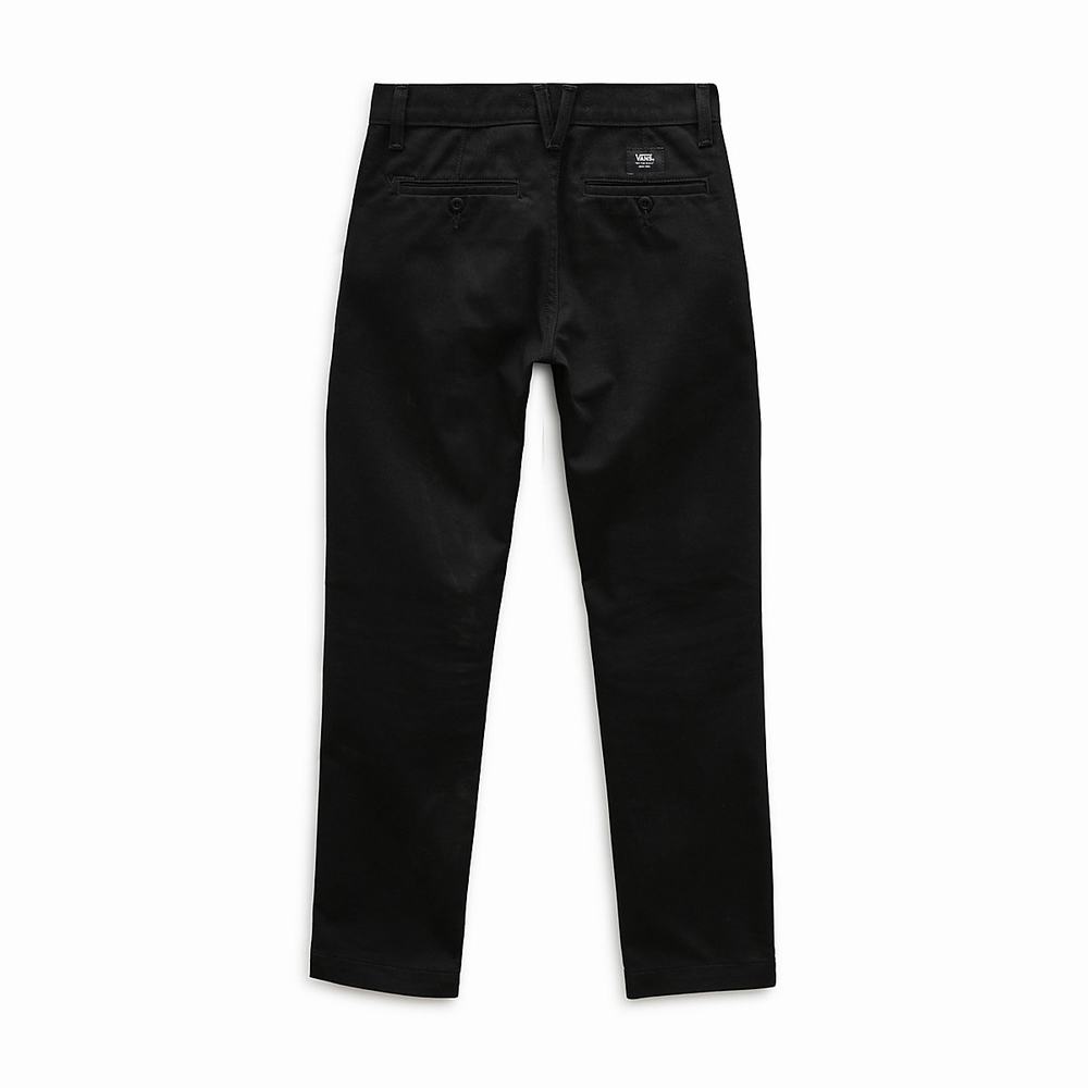 Kids' Vans Authentic Chino (8-14 years) Pants Black | USA14578