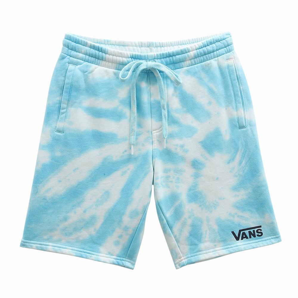 Kids' Vans BURST TIE DYE FLEECE SHORT AQUATIC-TIE DYE Shorts Blue | USA58946