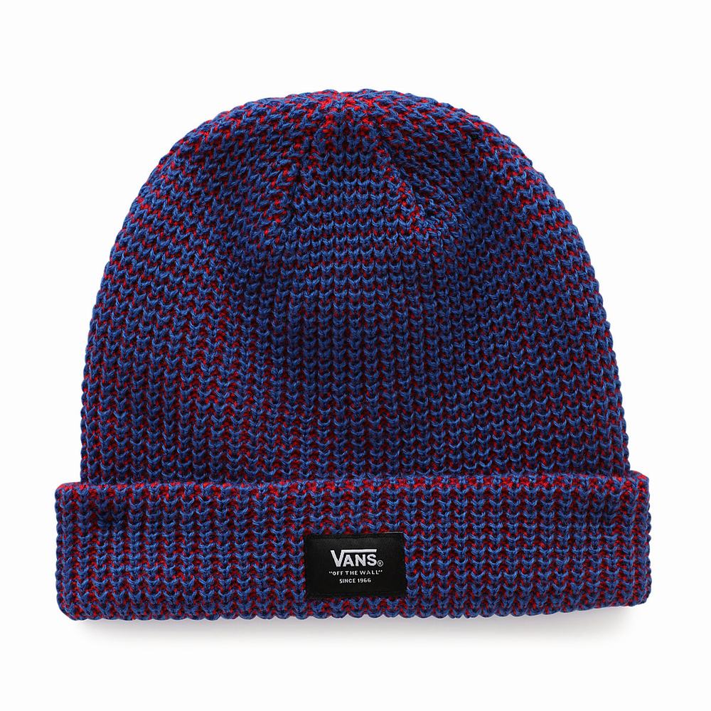 Kids\' Vans Biggs Waffle Beanie Blue | USA72014