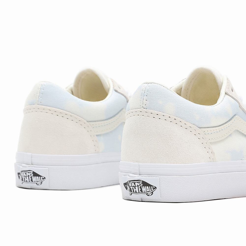 Kids' Vans Bleach Wash Old Skool (4-8 years) Sneakers White | USA09862