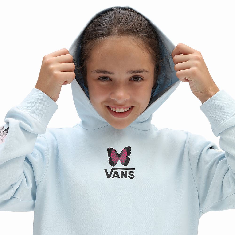 Kids' Vans Butterfly Floral (8-14 years) Hoodie Blue | USA85026