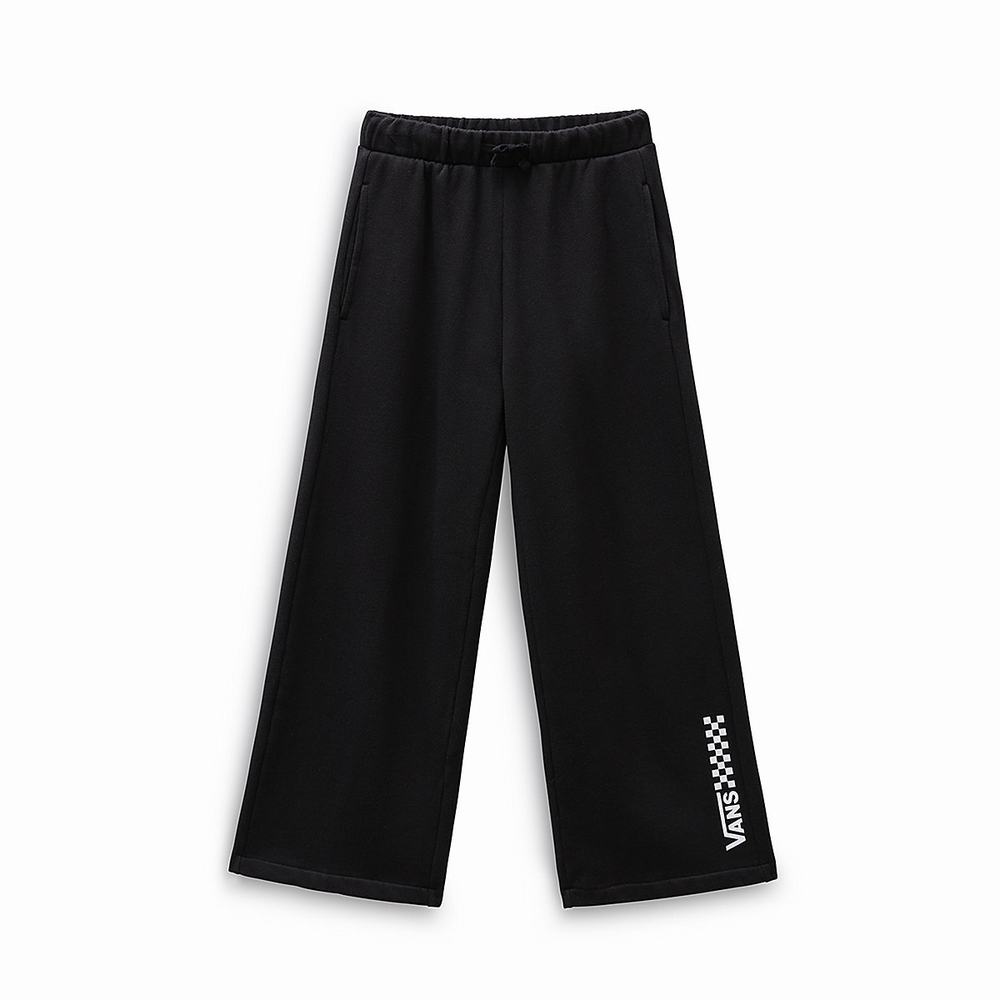 Kids' Vans Chalkboard Crop (8-14 years) Sweatpants Black | USA36140