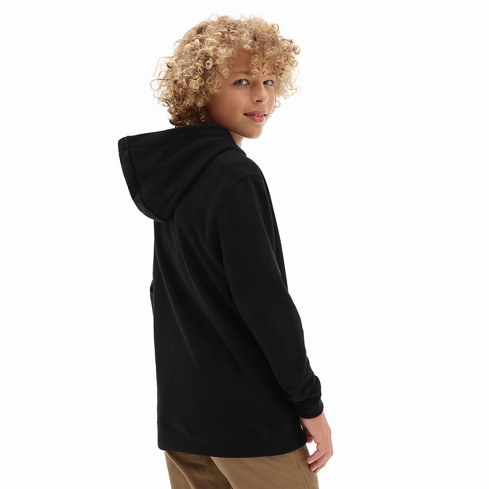 Kids' Vans Classic (8-14+ years) Hoodie Black / White | USA21670