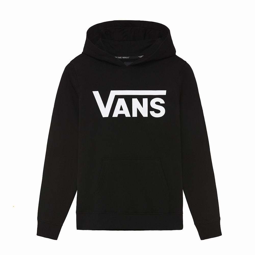 Kids' Vans Classic (8-14+ years) Hoodie Black / White | USA21670