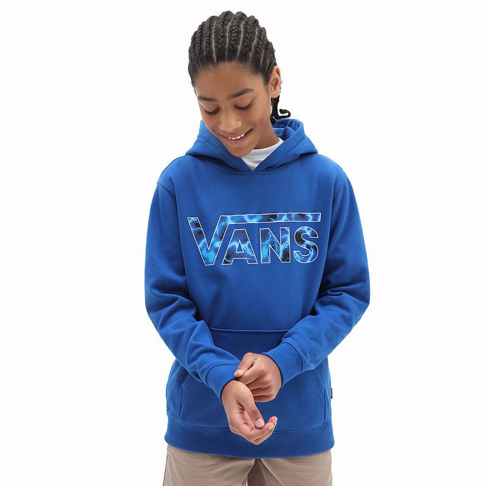 Kids\' Vans Classic (8-14 years) Hoodie Blue | USA50791