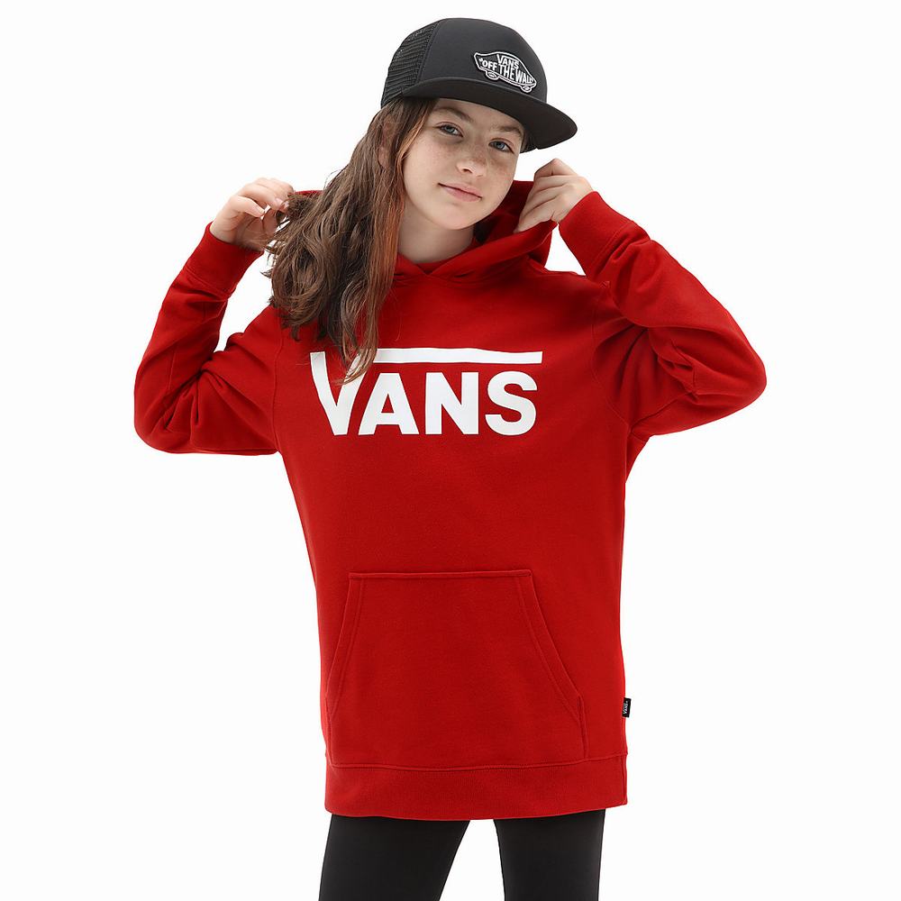 Kids' Vans Classic (8-14 years) Hoodie Red | USA64315