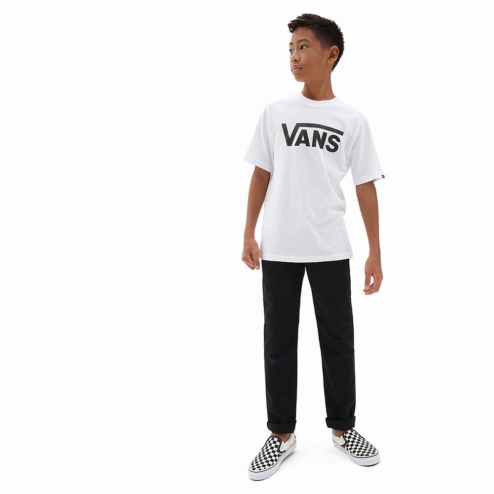 Kids' Vans Classic (8-14+ years) T Shirts White | USA61087