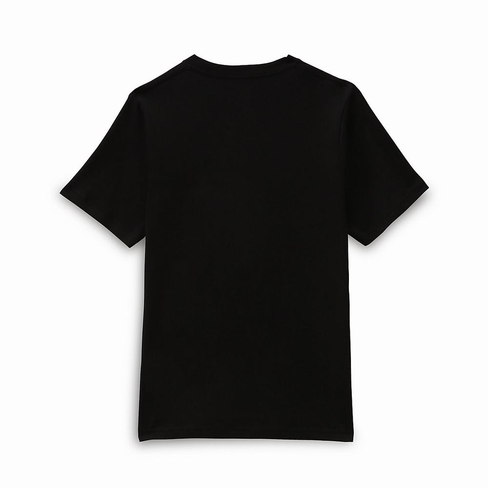 Kids' Vans Classic (8-14 years) T Shirts Black | USA28541