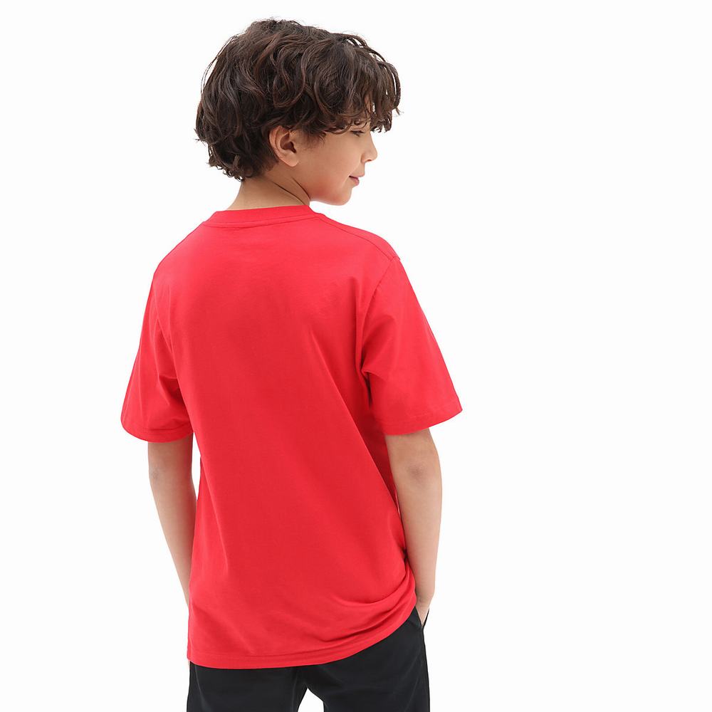 Kids' Vans Classic (8-14 years) T Shirts Red | USA61703