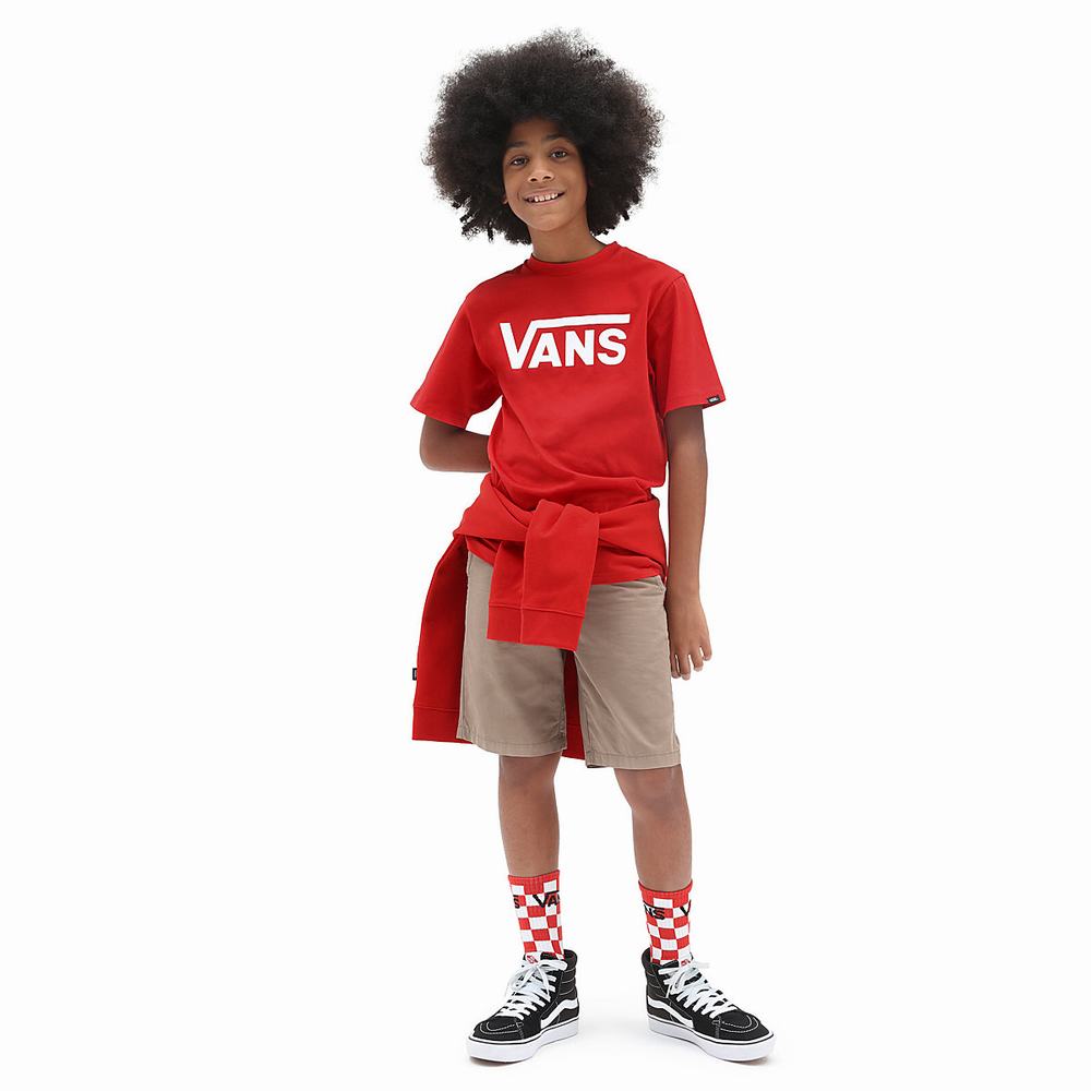 Kids' Vans Classic (8-14 years) T Shirts Red | USA97430