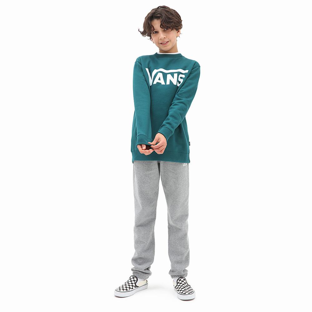 Kids' Vans Classic Crew (8-14 years) Sweatshirts Blue | USA41290