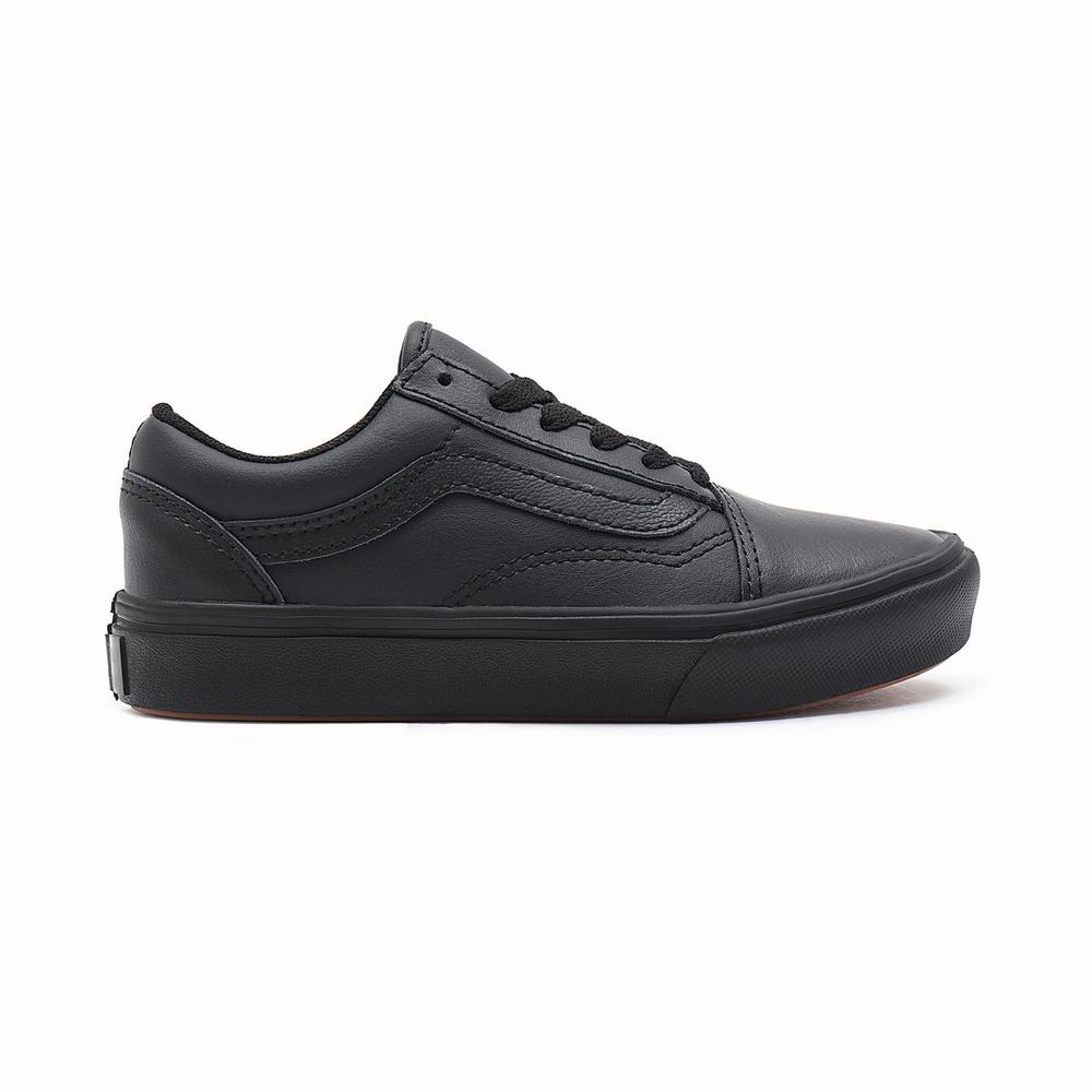 Kids' Vans Classic Tumble ComfyCush Old Skool (4-8 years) Sneakers Black | USA67183