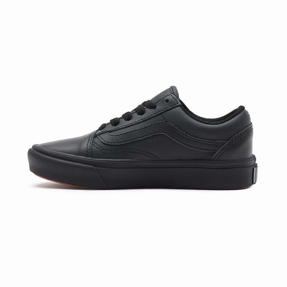 Kids' Vans Classic Tumble ComfyCush Old Skool (4-8 years) Sneakers Black | USA67183