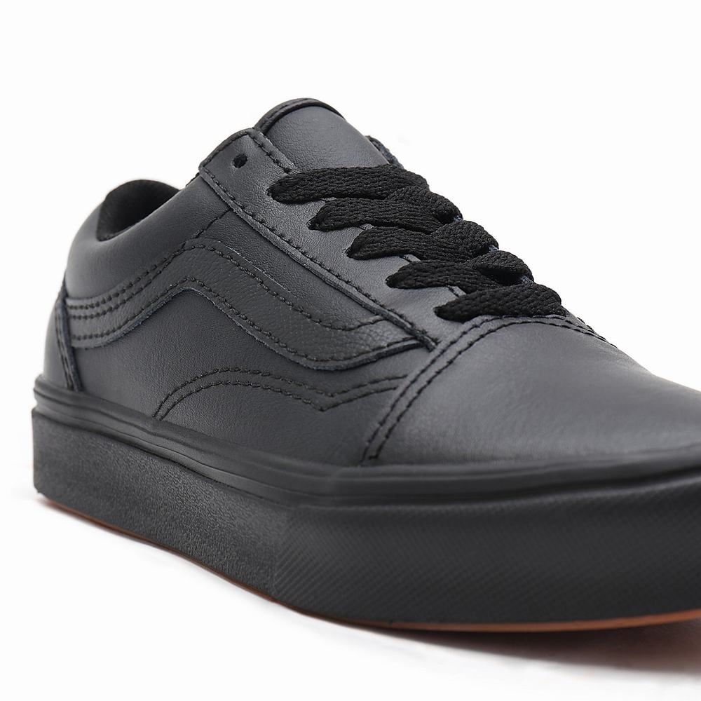 Kids' Vans Classic Tumble ComfyCush Old Skool (4-8 years) Sneakers Black | USA67183