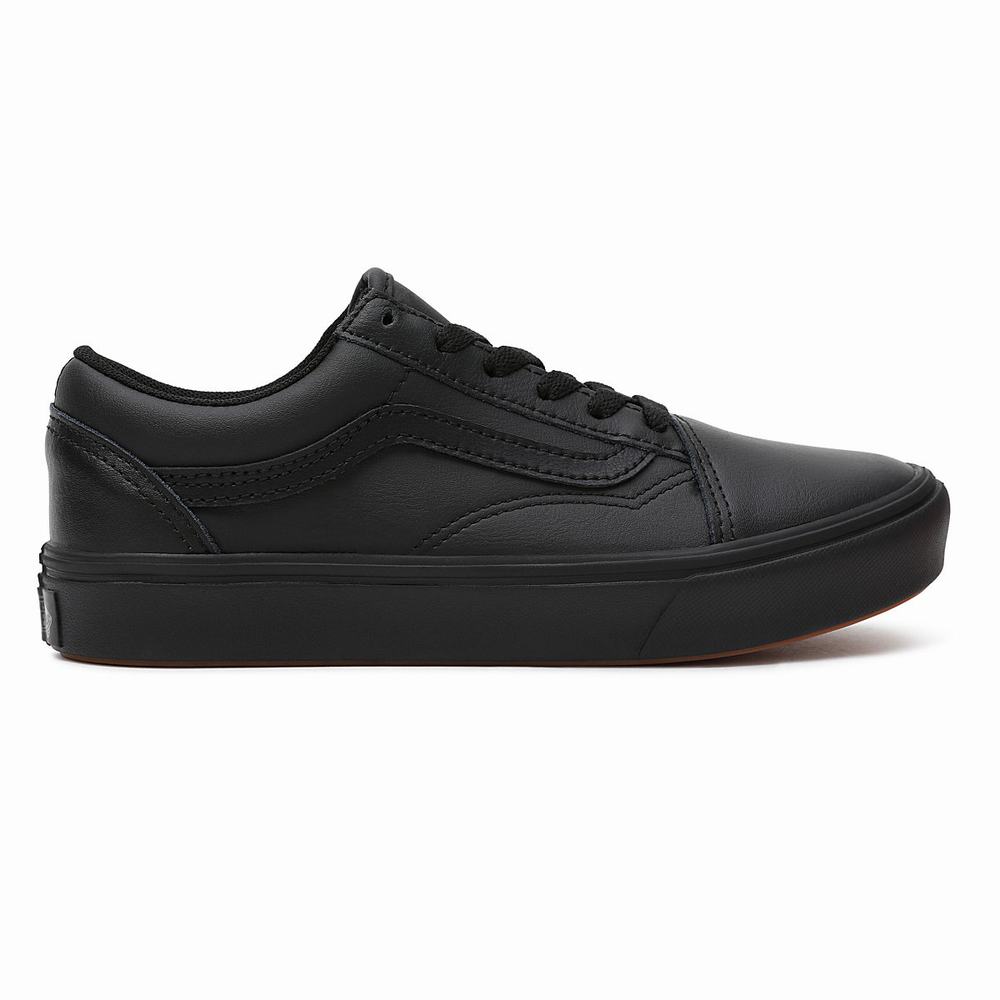 Kids' Vans Classic Tumble ComfyCush Old Skool (8-14 years) Sneakers Black | USA86905