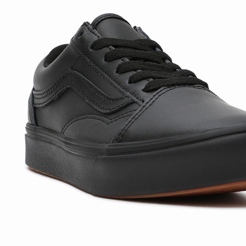 Kids' Vans Classic Tumble ComfyCush Old Skool (8-14 years) Sneakers Black | USA86905