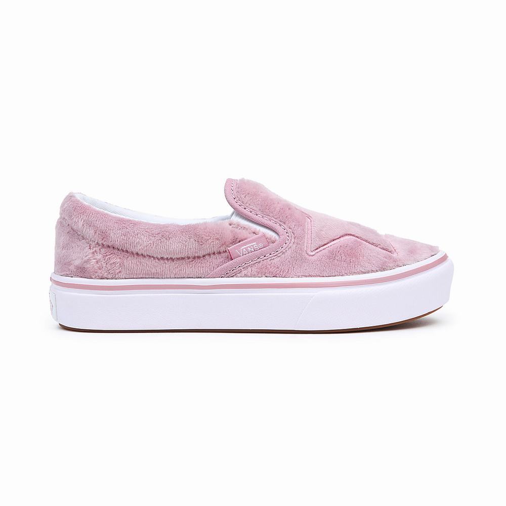 Kids' Vans ComfyCush (4-8 years) Slip On Shoes Pink | USA06481