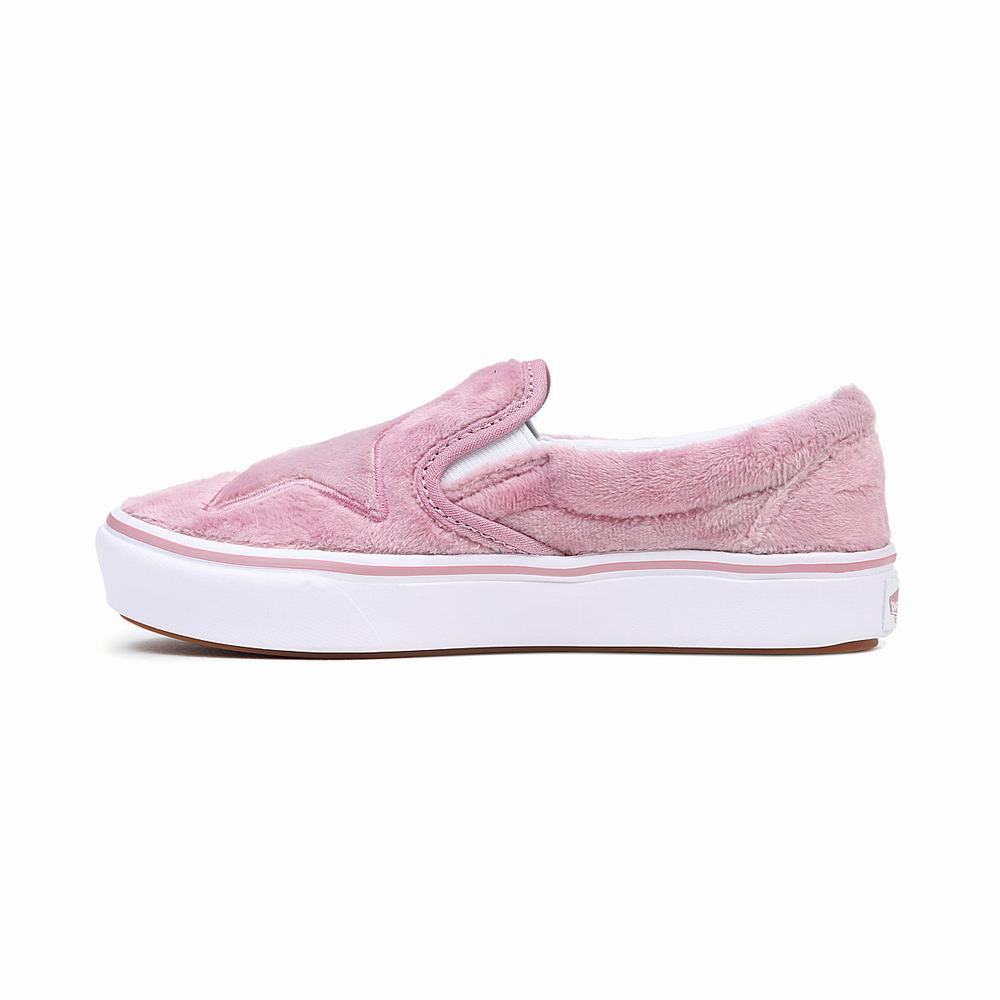 Kids' Vans ComfyCush (4-8 years) Slip On Shoes Pink | USA06481