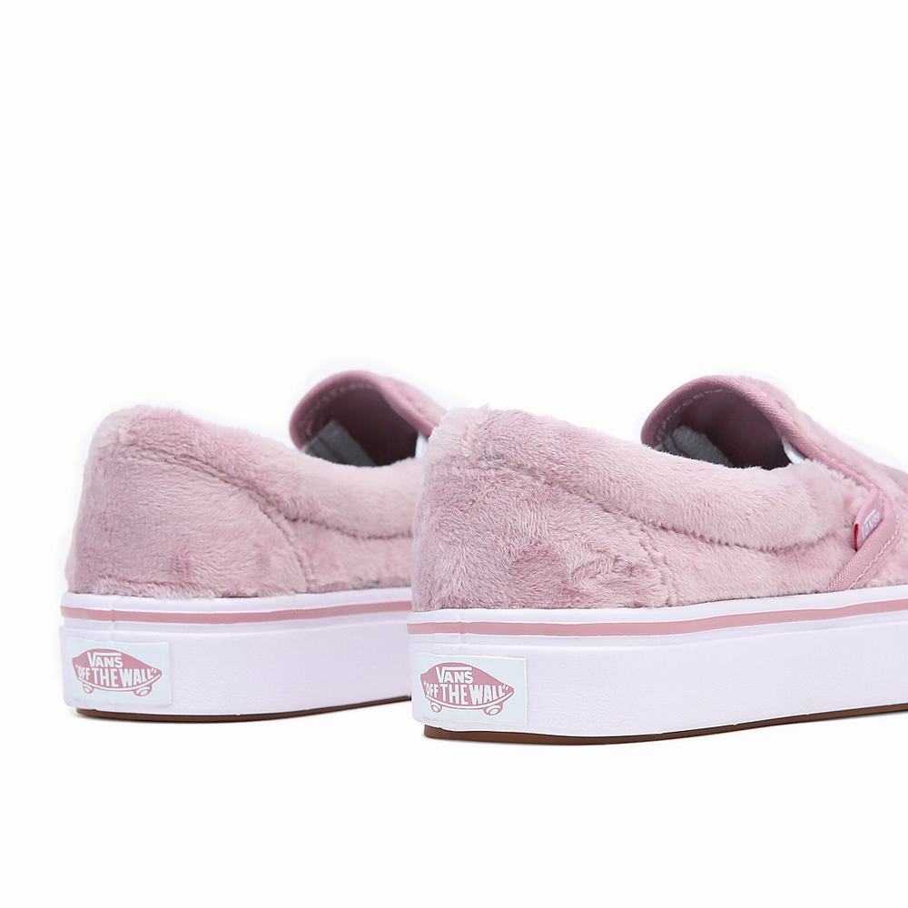 Kids' Vans ComfyCush (4-8 years) Slip On Shoes Pink | USA06481