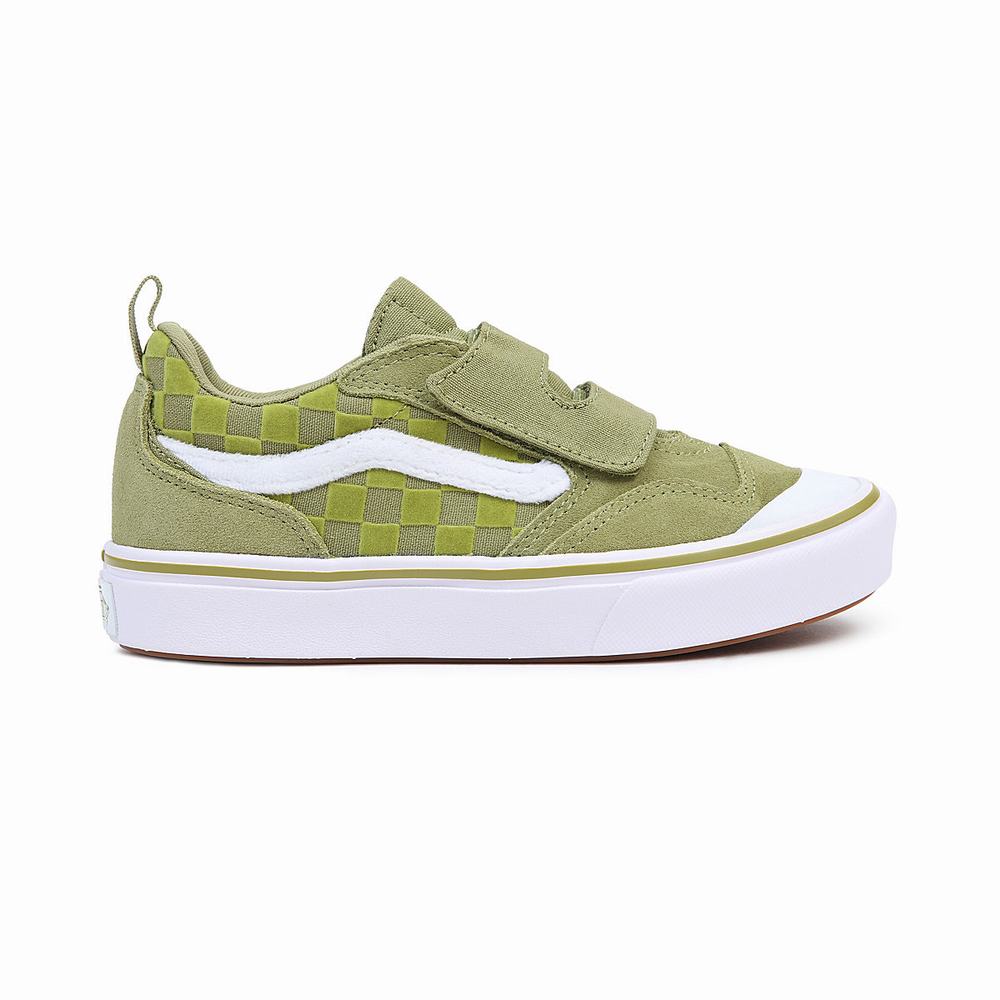 Kids' Vans ComfyCush New Skool V (4-8 years) Sneakers Green | USA74260