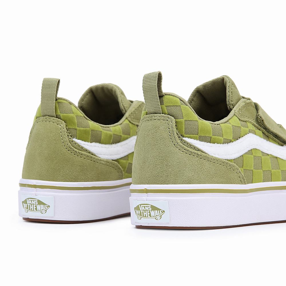 Kids' Vans ComfyCush New Skool V (4-8 years) Sneakers Green | USA74260