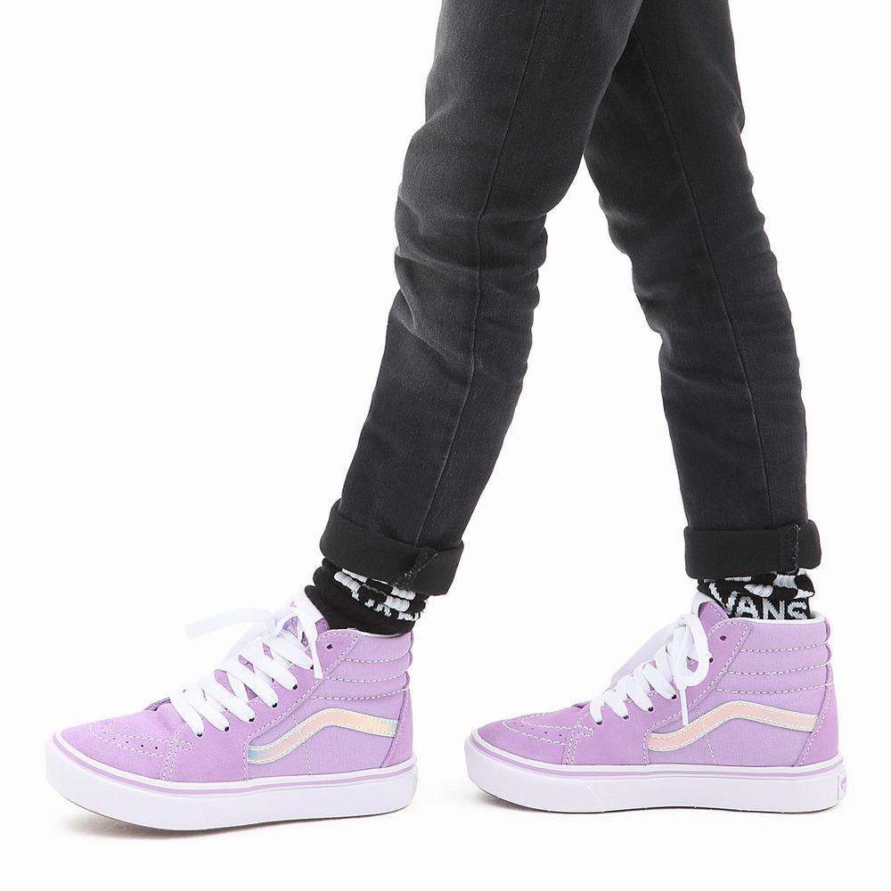 Kids' Vans ComfyCush Sk8-Hi (4-8 years) Sneakers Pink | USA60523