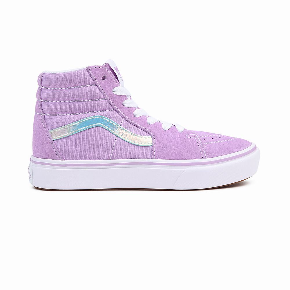 Kids' Vans ComfyCush Sk8-Hi (4-8 years) Sneakers Pink | USA60523