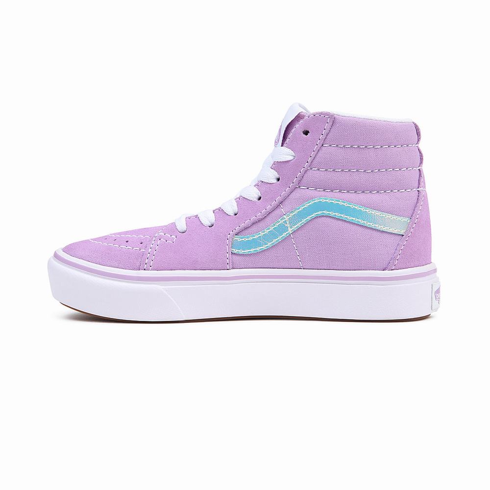 Kids' Vans ComfyCush Sk8-Hi (4-8 years) Sneakers Pink | USA60523