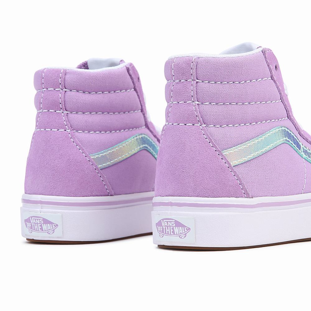 Kids' Vans ComfyCush Sk8-Hi (4-8 years) Sneakers Pink | USA60523