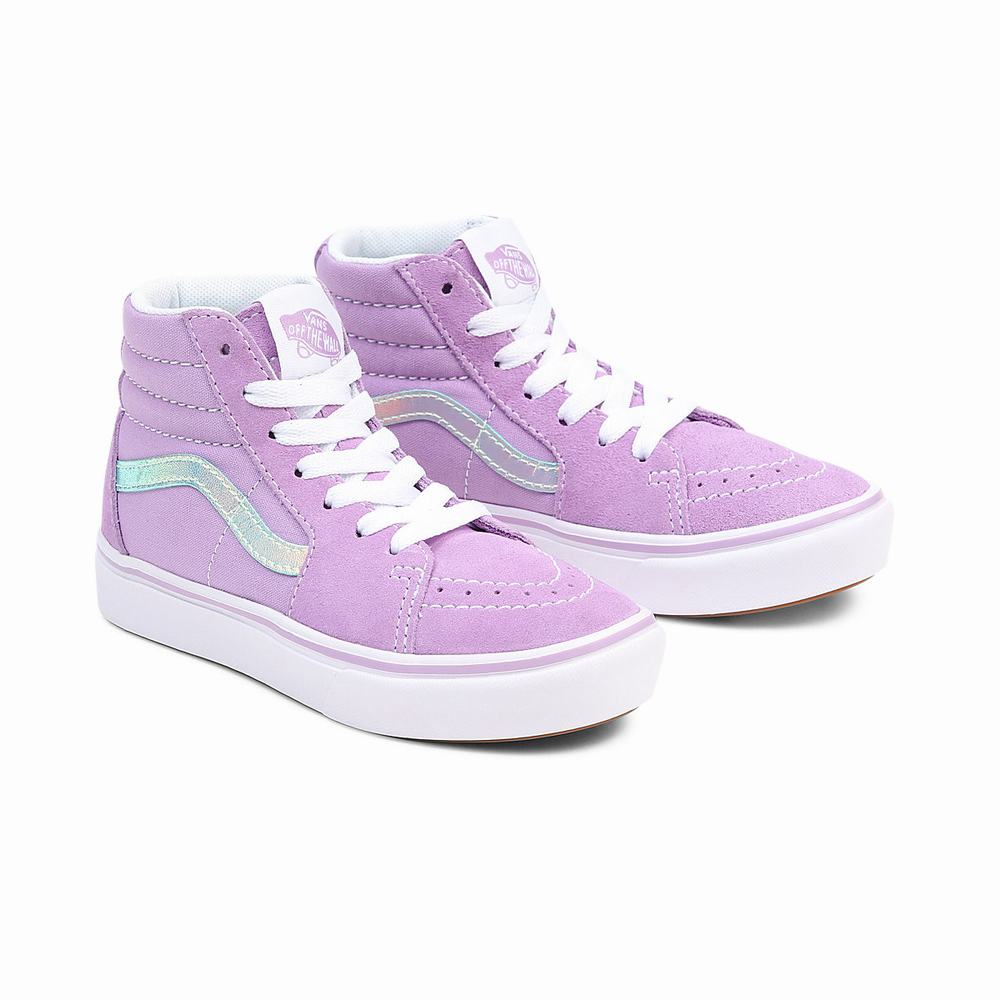 Kids\' Vans ComfyCush Sk8-Hi (4-8 years) Sneakers Pink | USA60523