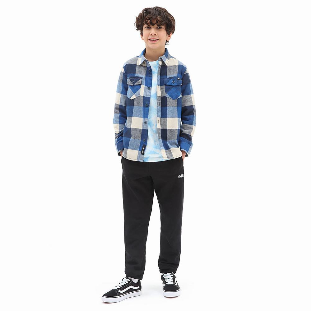 Kids' Vans Core Basic Fleece (8-14 years) Pants Black | USA02679