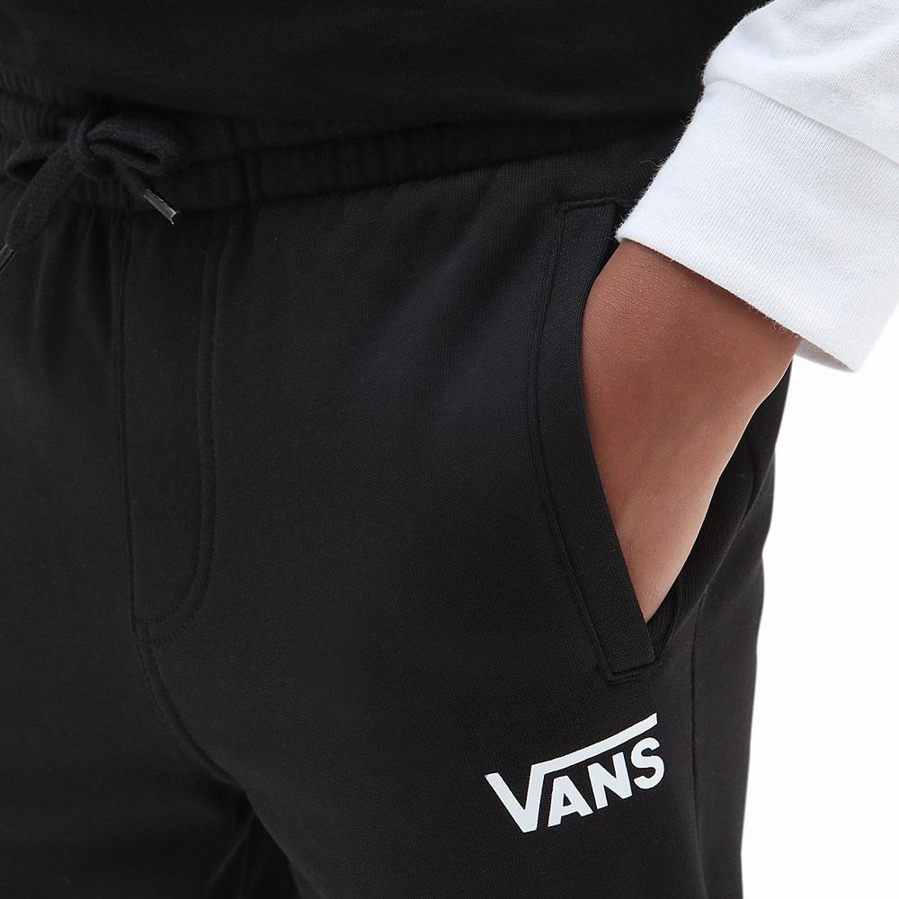 Kids' Vans Digi Flames Fleece (8-14 years) Pants Black | USA81936