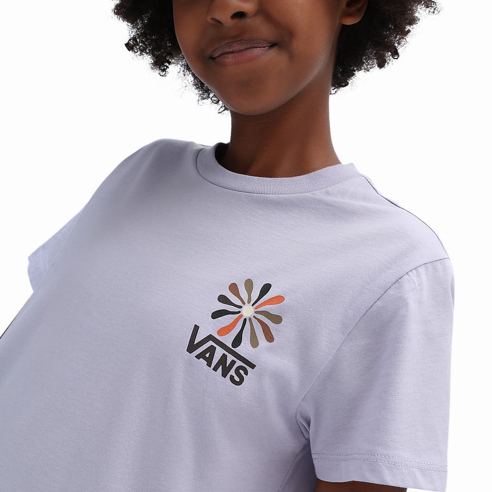 Kids' Vans Divine Energy Crew (8-14 years) T Shirts Purple | USA82013