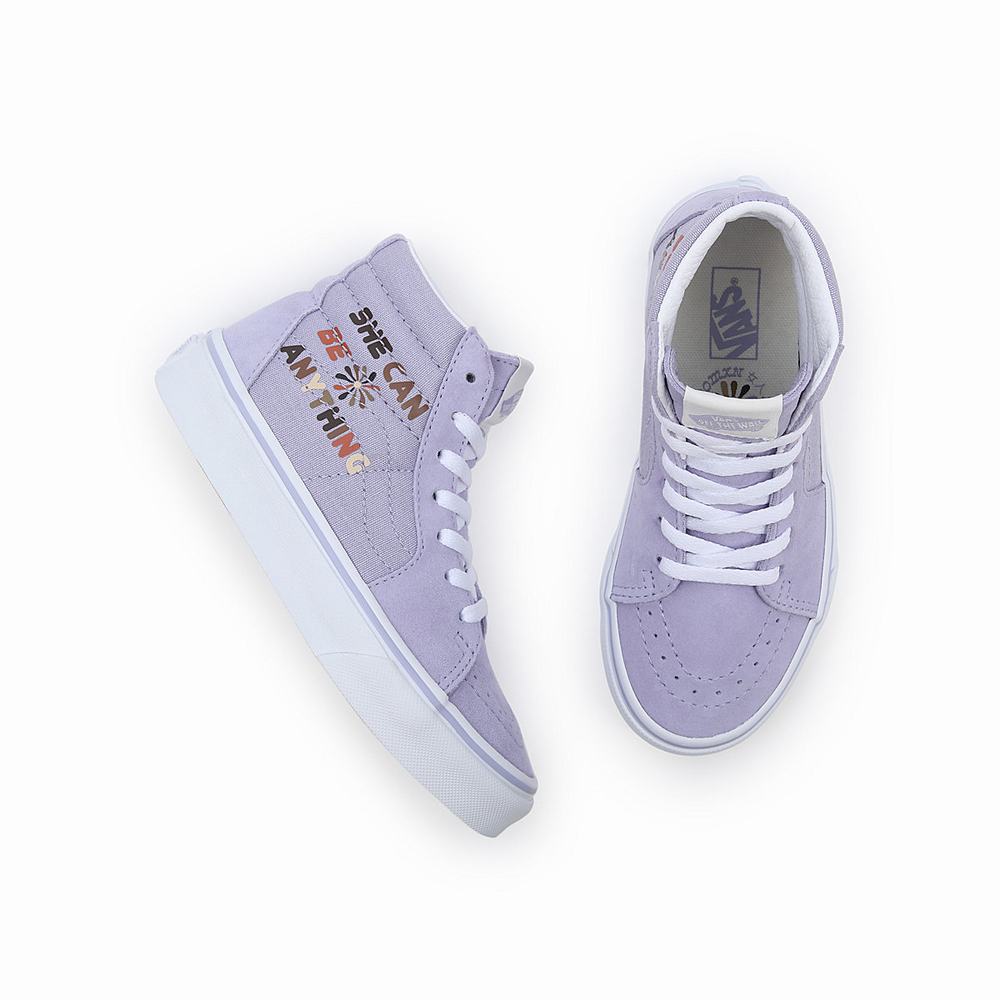 Kids' Vans Divine Energy SK8-Hi (4-8 years) Sneakers Purple | USA95602