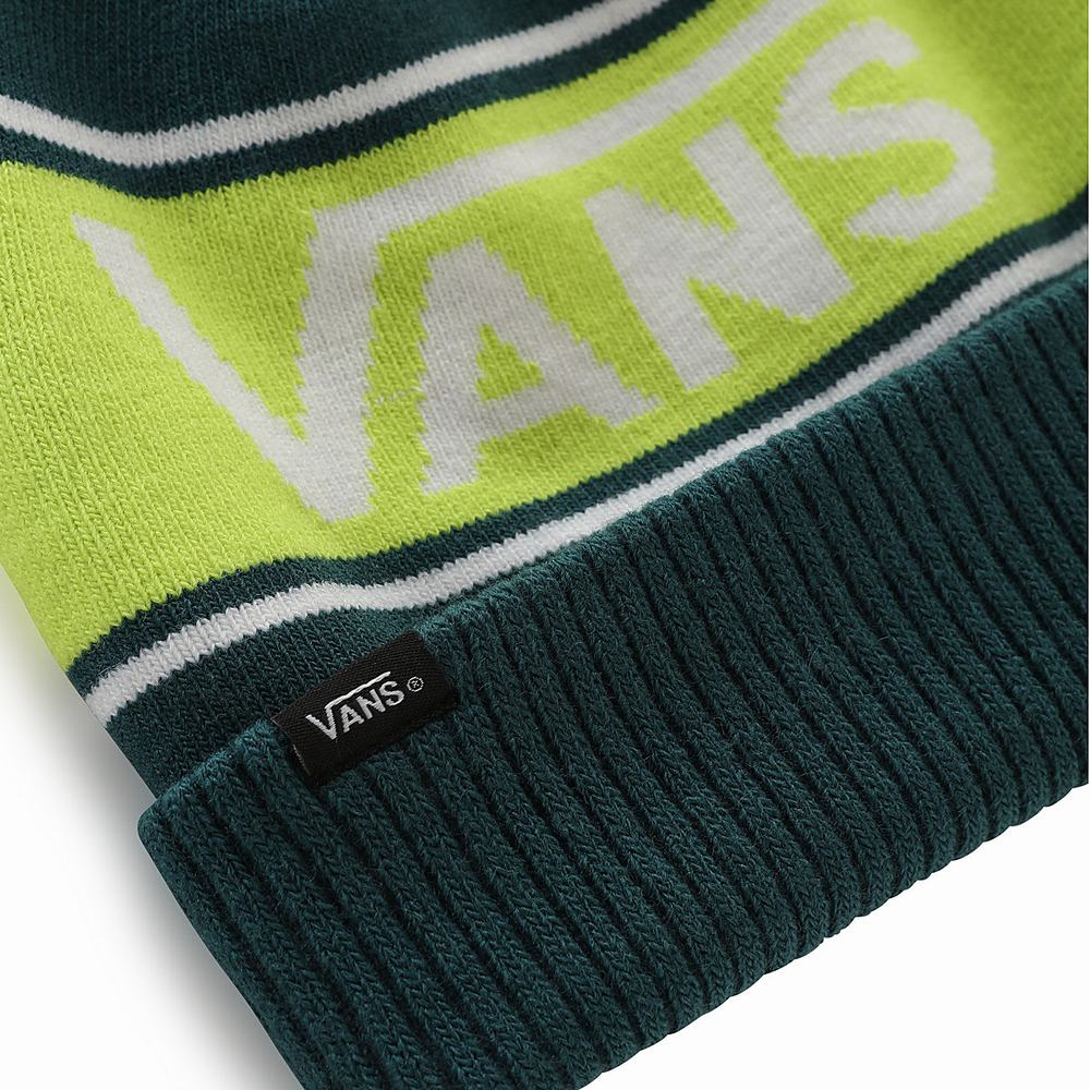 Kids' Vans Drop V Beanie Yellow / White | USA01367