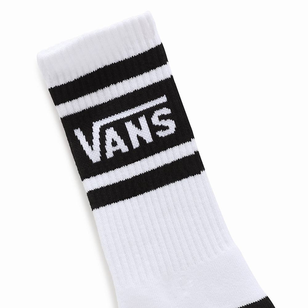 Kids' Vans Drop V Crew 1-6 (1 pair) Socks White | USA38549