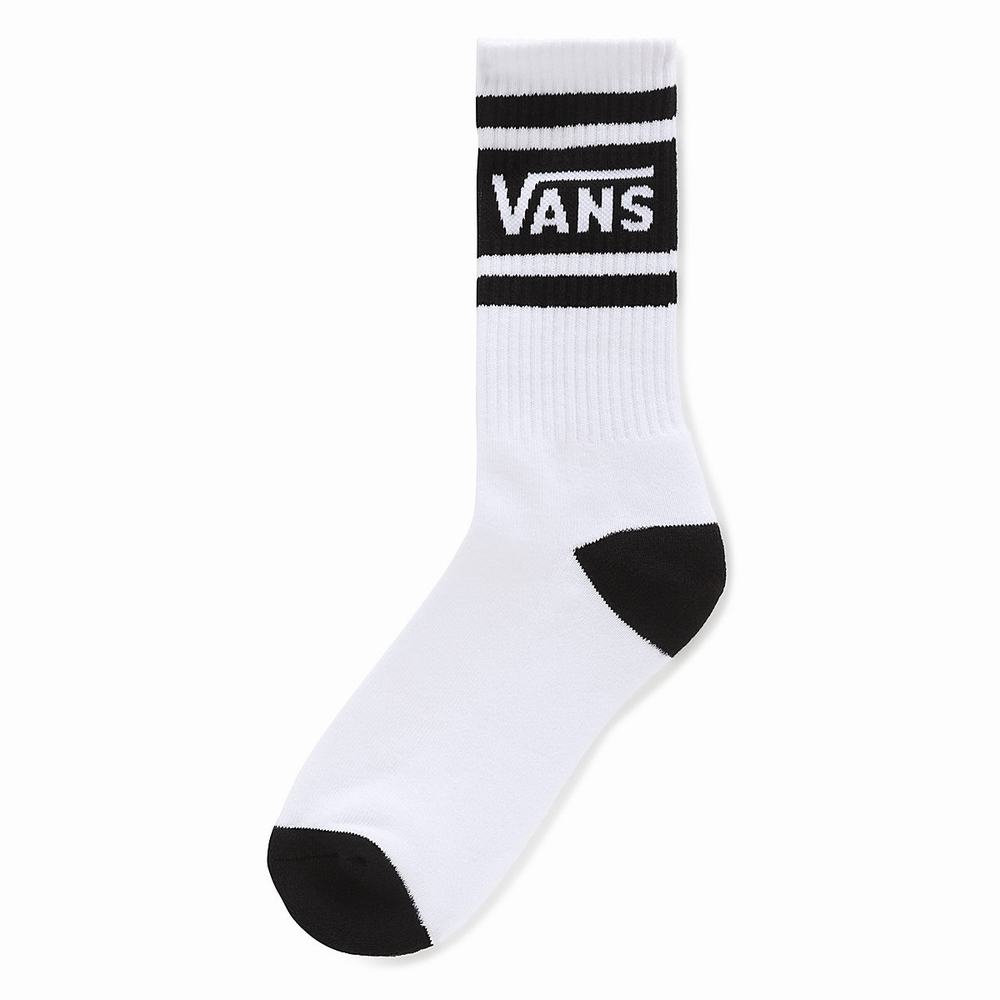 Kids\' Vans Drop V Crew 1-6 (1 pair) Socks White | USA38549