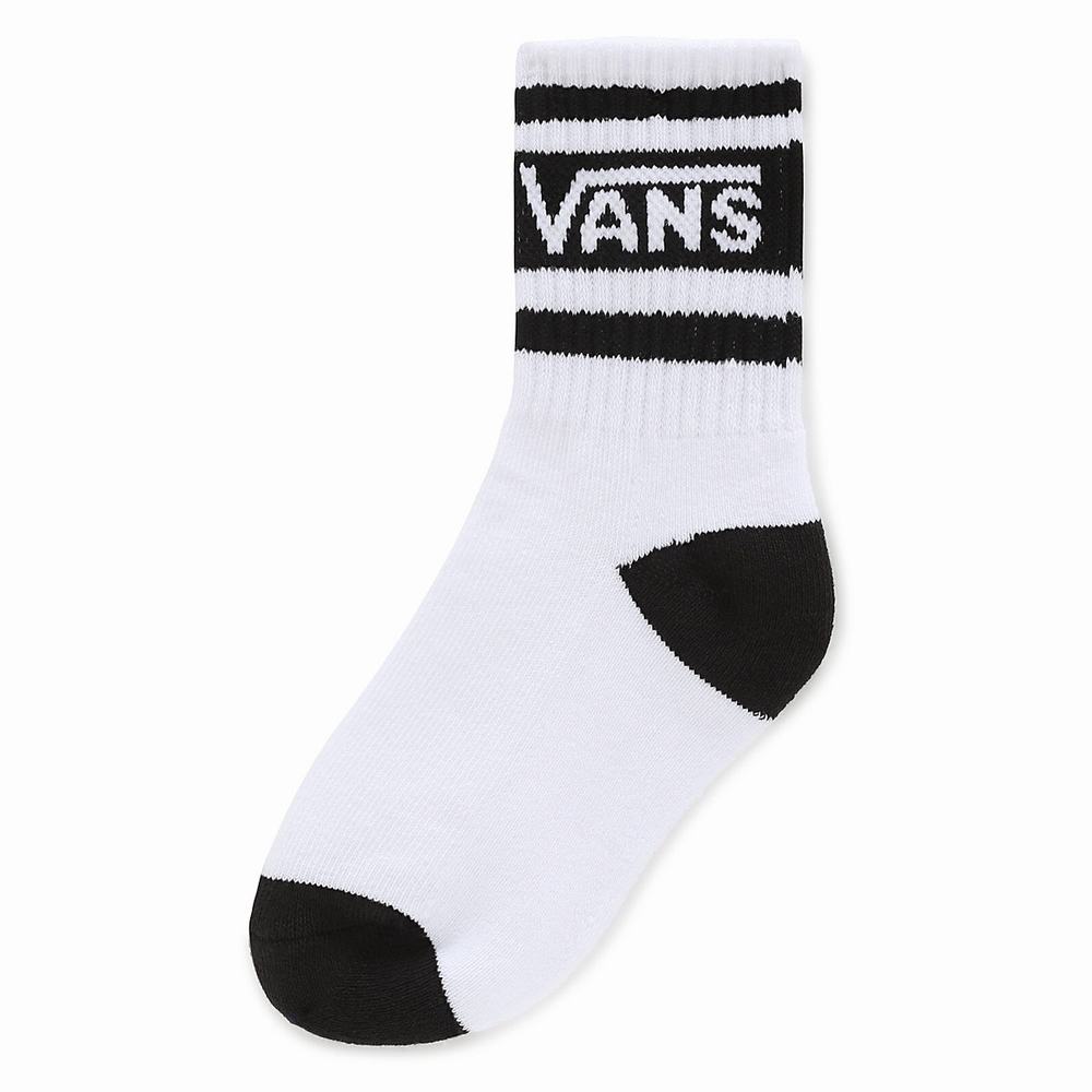 Kids\' Vans Drop V Crew 2-4 years (1 pair) Socks White | USA54807