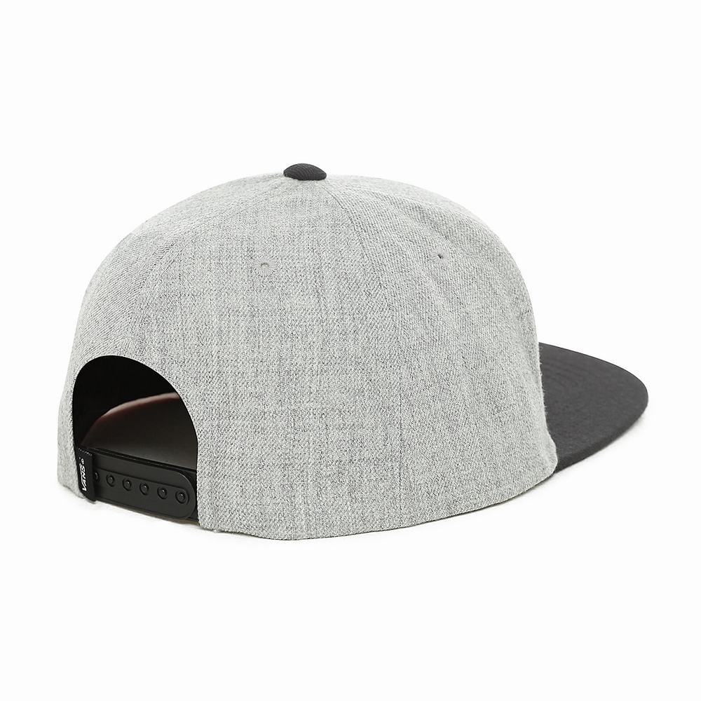 Kids' Vans Drop V Snapback Hat (8-14+ years) Hats Grey | USA57204