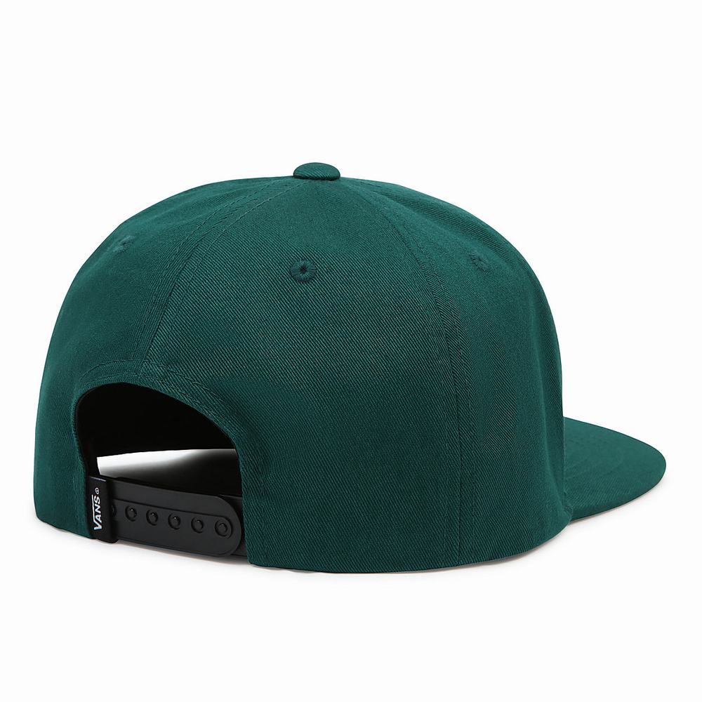 Kids' Vans Drop V Snapback Hats Green | USA46851