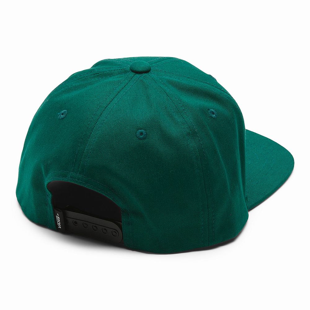 Kids' Vans Drop V Snapback Hats Green | USA46851