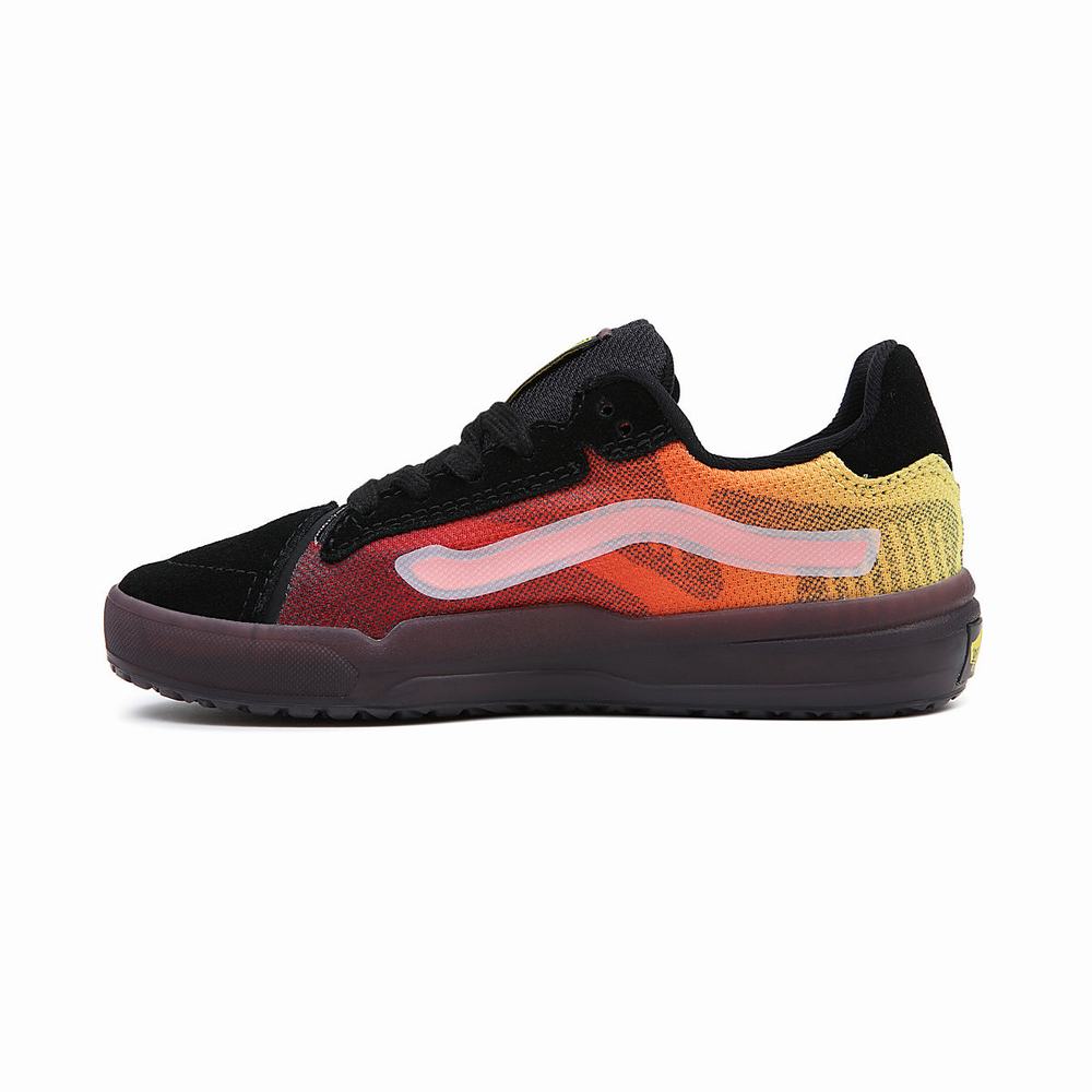 Kids' Vans EVDNT UltimateWaffle (4-8 years) Sneakers Black / Orange | USA50281