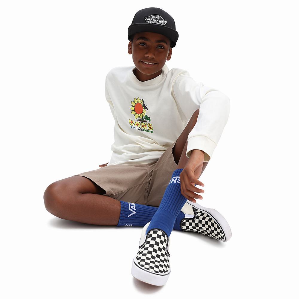 Kids' Vans Eco Positivity (8-14 years) T Shirts White | USA95324