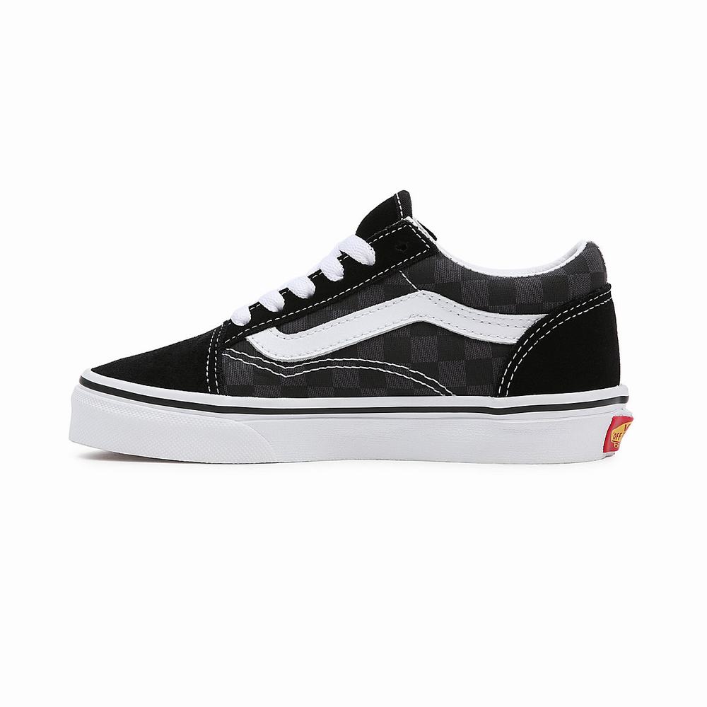 Kids' Vans Flame Logo Repeat Old Skool (4-8 years) Sneakers Black | USA17532