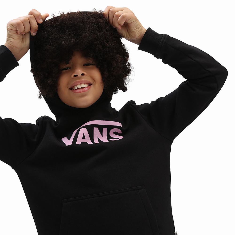 Kids' Vans Flying V (8-14 years) Hoodie Black | USA52473