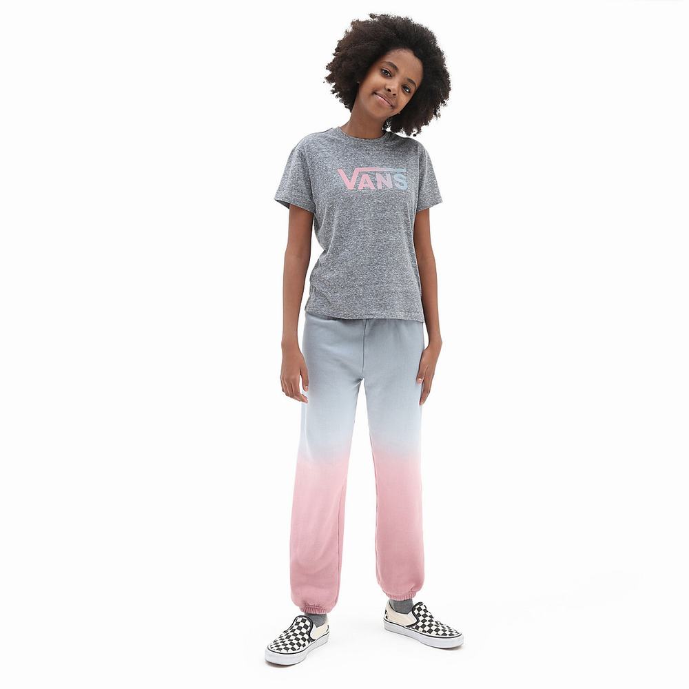 Kids' Vans Flying V Crew (8-14 years) T Shirts Grey | USA53960