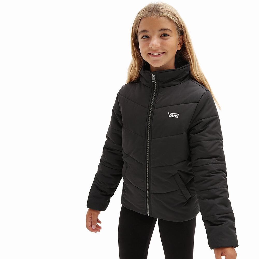 Kids\' Vans Foundry Puffer MTE (8-14+ years) Jackets Black | USA25396